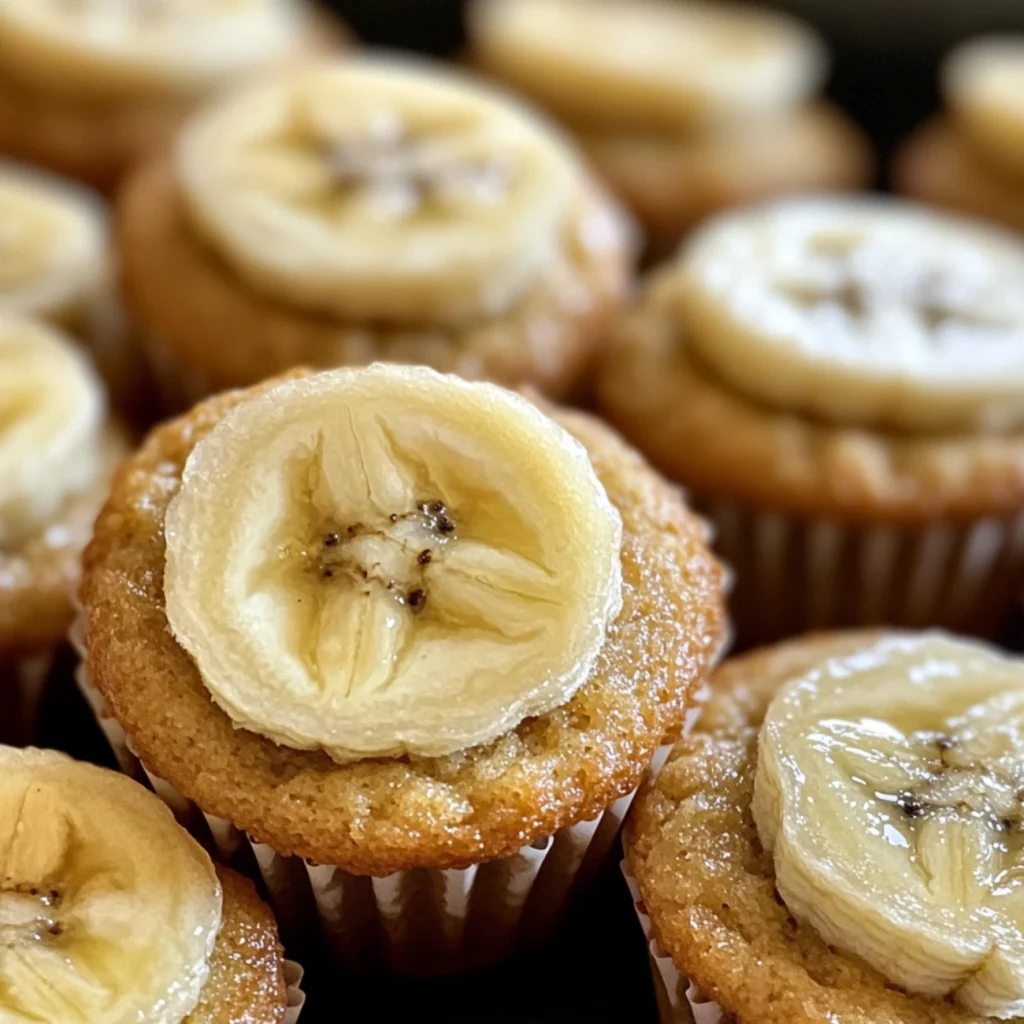 mini banana muffins