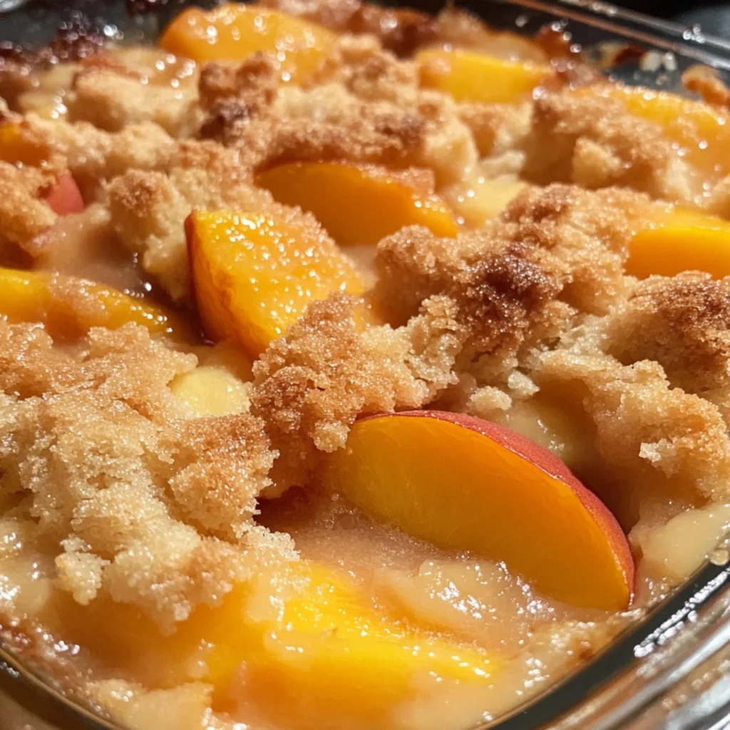 peach cobbler with cake mix