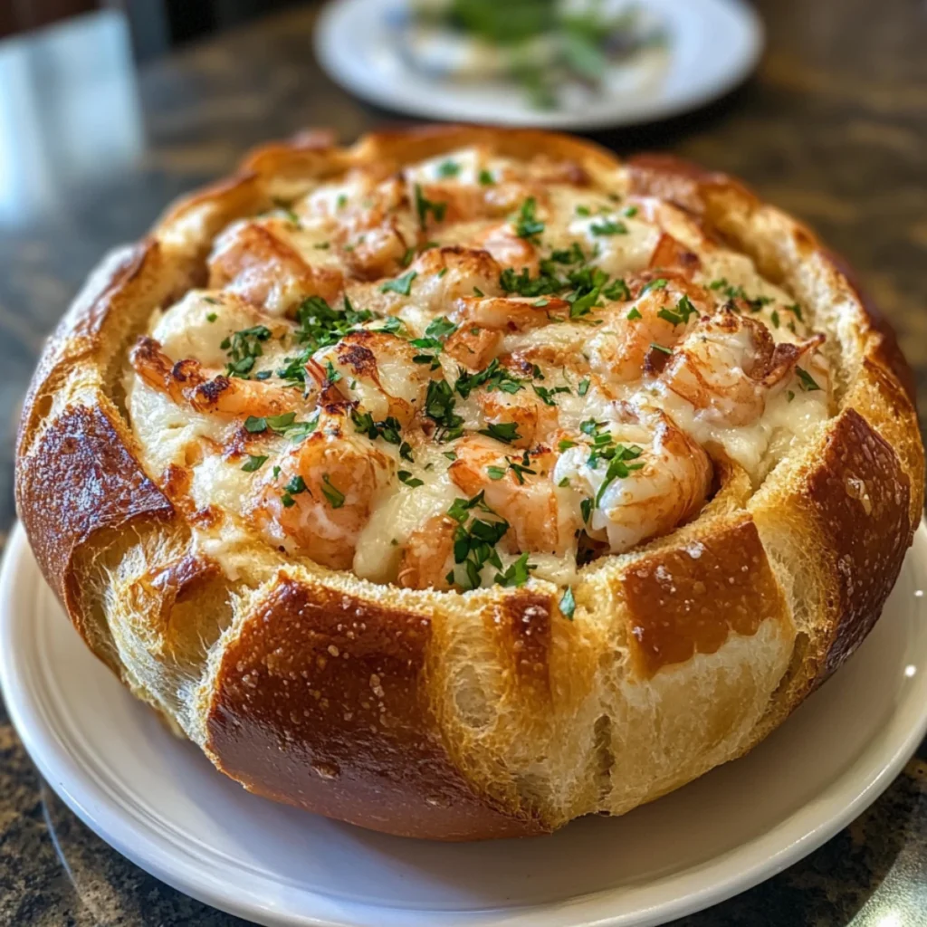 Stuffed Seafood Bread Bowl