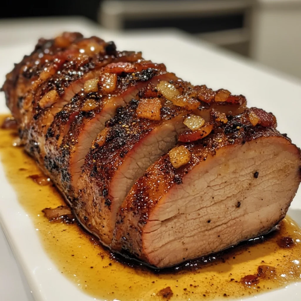 Bacon-Brown Sugar Pork Tenderloin