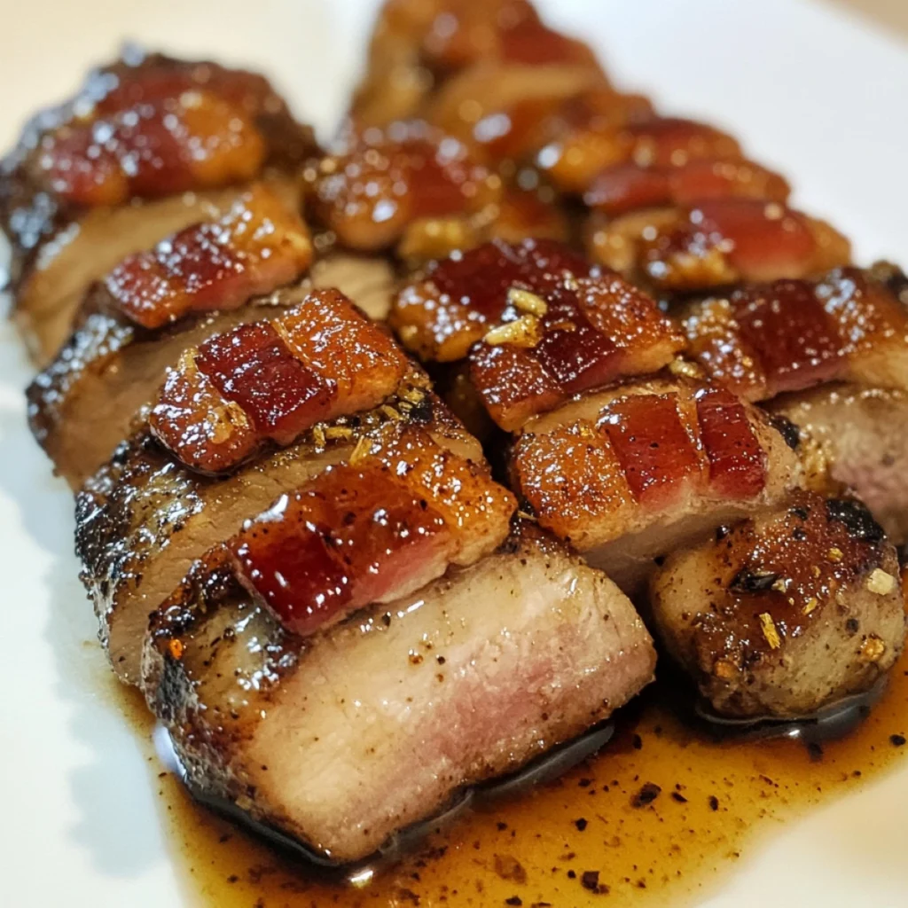 Bacon-Brown Sugar Pork Tenderloin